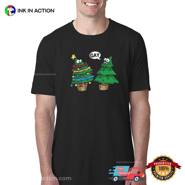 Funny Gay Christmas Tree LGBT Pride Shirt