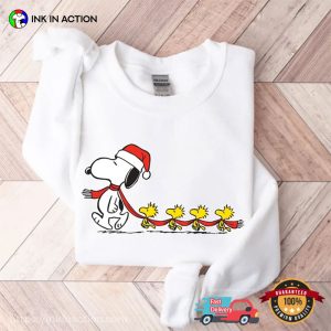 Funny Snoopy With Woodstocks Christmas Shirt 3