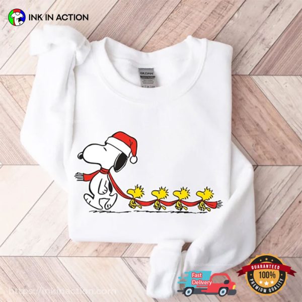 Funny Snoopy With Woodstock Christmas Shirt