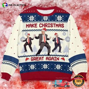 Funny Trump Dancing Make Christmas Great Again Ugly Christmas Sweater