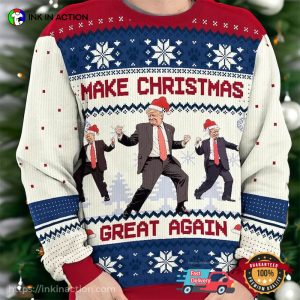 Funny Trump Dancing Make Christmas Great Again Ugly Christmas Sweater