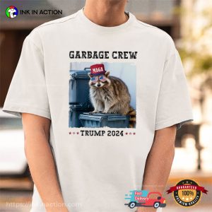 Garbage Crew Trump 2024 Funny Raccoon T-shirt