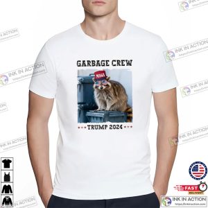 Garbage Crew Trump 2024 Funny Raccoon T shirt 3