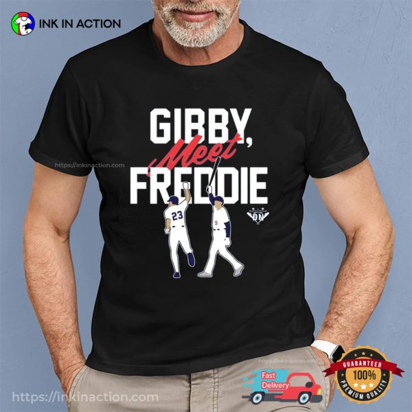 Gibby Meet Freddie Baseball T-shirt