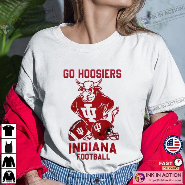 Go Hoosiers Red Bull Indiana Hoosiers Football Shirt