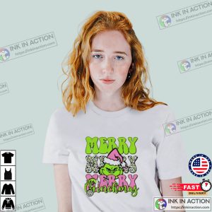 Grinch Merry Christmas Funny Christmas Tees