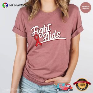 HIV Warrior Fight Aids, Global Aids Day Comfort Colors T-shirt