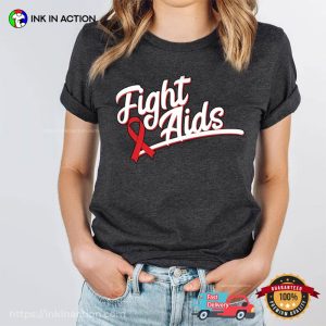 HIV Warrior Fight Aids, global aids day Comfort Colors T shirt 3