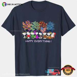 Happy Everything Snoopy Happy New Year T shirt 2