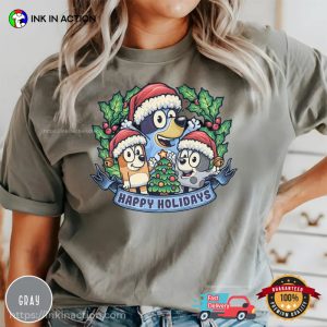 Happy Holidays Bluey Comfort Colors T-shirt