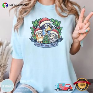 Happy Holidays Bluey Comfort Colors T-shirt