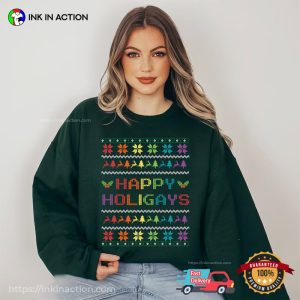 Happy Holigays Pride Ugly Xmas Shirt