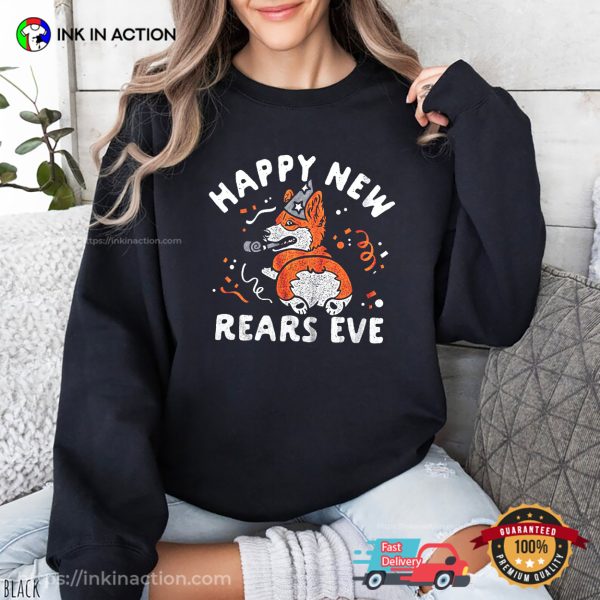 Happy New Rears Eve Corgi Puppy Funny T-shirt