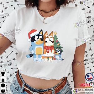 Heelers Family Christmas Bluey Xmas T-shirt