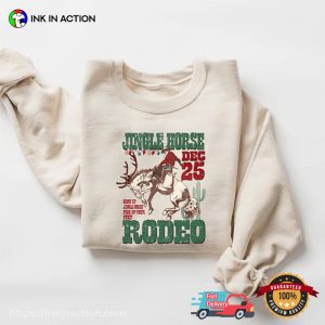 Howdy Country Christmas Jingle Horse T shirt 4