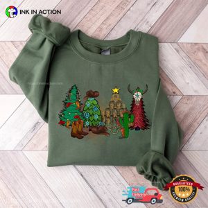 Howdy Cowboy Christmas Tree Western Shirt 2