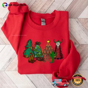 Howdy Cowboy Christmas Tree Western Shirt