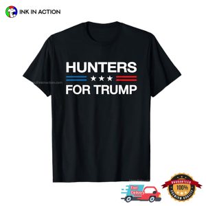 Hunters For Trump Funny Election 2024 T-shirt