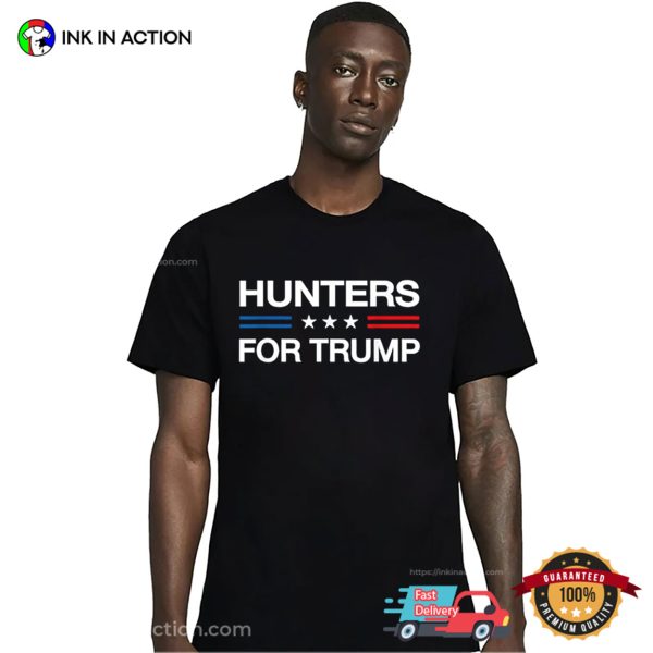 Hunters For Trump Funny Election 2024 T-shirt