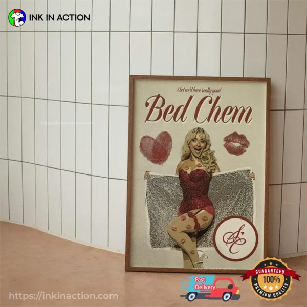 I Bet We’d Have Really Good Bed Chem Retro Sabrina Carpenter Wall Art