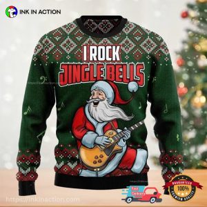 I Rock Jingle Bells Christmas Ugly Sweater