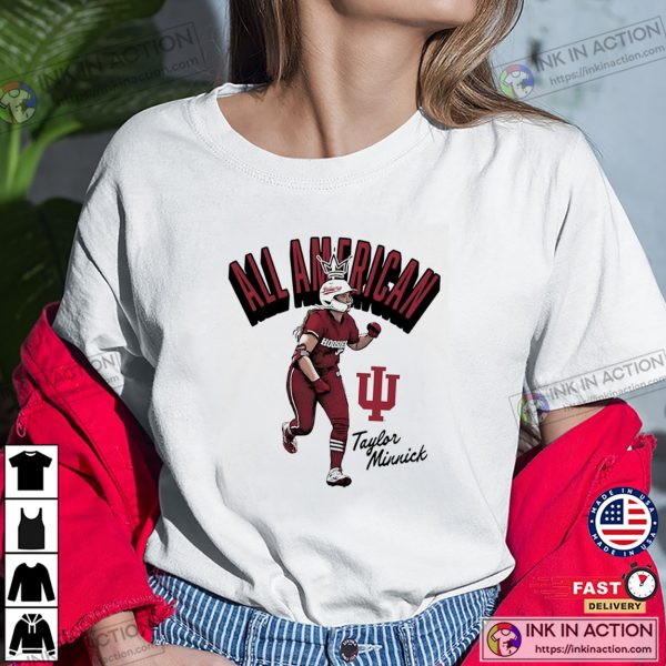 Indiana Hoosiers Taylor Minnick Signature All American Football Tee