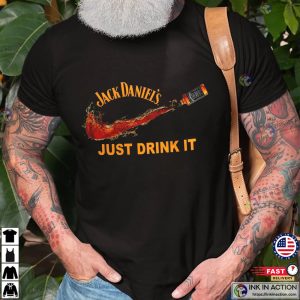 Jack Daniels Just Drink It Nike Slogan Shirt