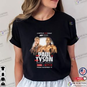 Jake Paul vs. Mike Tyson Live Event T Shirt 2