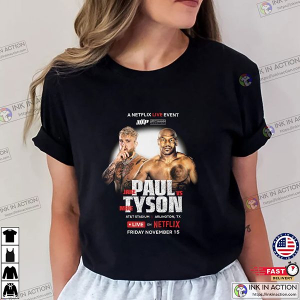 Jake Paul Vs Mike Tyson Live Event T-Shirt