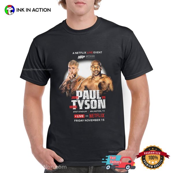 Jake Paul Vs Mike Tyson Live Event T-Shirt