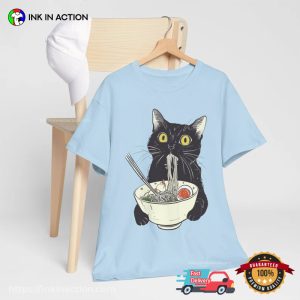 Kawaii Ramen Cat Comfort Colors T shirt 1