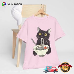 Kawaii Ramen Cat Comfort Colors T shirt 2