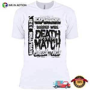 Kenny Omega Vs Jon Moxley Exploding Barbed Wire Death Match T shirt 3