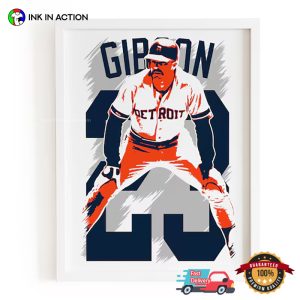 Kirk Gibson Detroit Tigers Baseball Poster 3