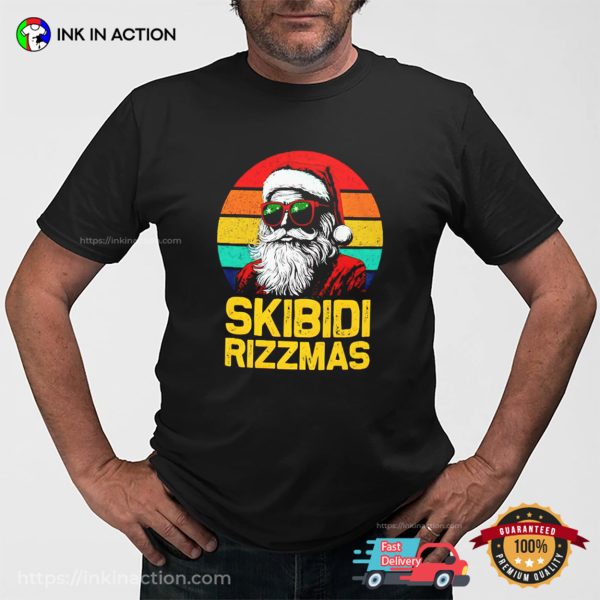 LGBT Santa Claus Skibidi Rizzmas Christmas Vintage T-shirt