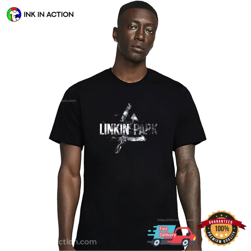 Rock Off officially licensed products Linkin Park Smoke Logo Ufficiale Uomo Maglietta Unisex (Small