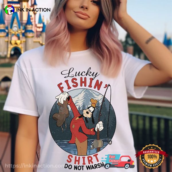 Lucky Fishing Shirt Do Not Warsh Funny T-Shirt