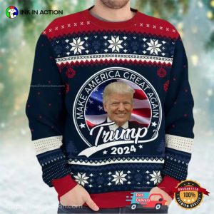 MAGA Trump 2024 Ugly Christmas Sweater