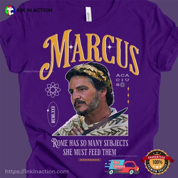 Marcus The Benevolent Pedro Pascal Gladiator 2 T-shirt