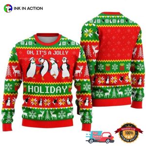 Mary Poppins Penguin Jolly Holiday Christmas Ugly Sweater