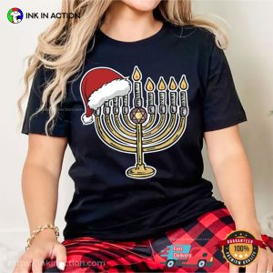 Menorah Christmas Jewish Menorah Candles T-shirt