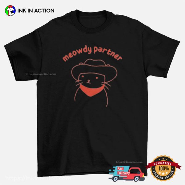 Meowdy Partner Cowboy Cat T-shirt