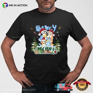 Merry Christmas Bluey Family Holidays T shirt 2