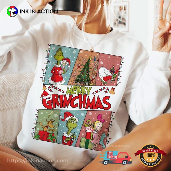 Merry Grinchmas Cartoonish Grinch Shirt