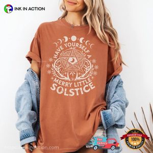 Merry Little Solstice Comfort Colors T shirt 2