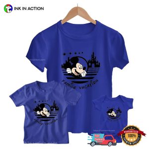 Mickey And Minnie Family Vacation Matching T shirt 2