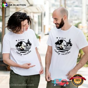 Mickey And Minnie Family Vacation Matching T-shirt