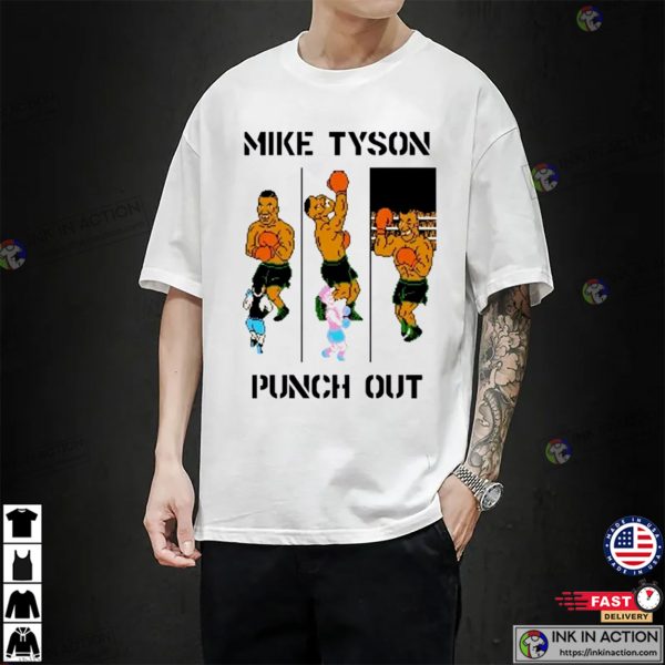 Mike Tyson Punch Out 90s Video Game Graphic T-Shirt