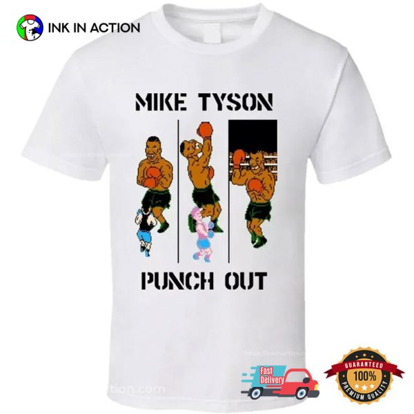 Mike Tyson Punch Out 90s Video Game Graphic T-Shirt