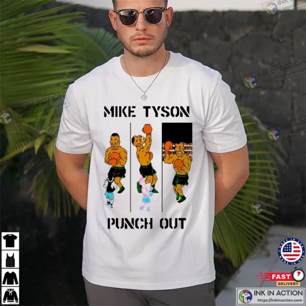 Mike Tyson Punch Out 90s Video Game Graphic T-Shirt